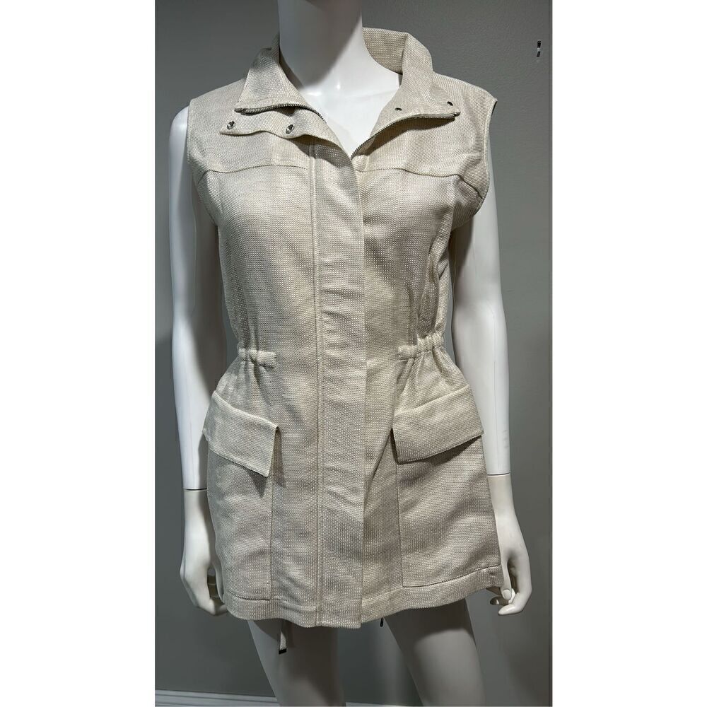 Akris Linen Sleeveless Vest Size 8